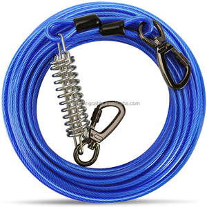 Coureur <span class=keywords><strong>de</strong></span> chien en acier à tête froide câble d'attache ligne <span class=keywords><strong>de</strong></span> plomb <span class=keywords><strong>de</strong></span> chien en acier inoxydable robuste pour la construction pour les parcs <span class=keywords><strong>de</strong></span> camping extérieurs - Product Image 3