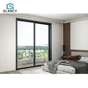 ภาพแก้วขนาดใหญ่ยืนประตูบาน<span class=keywords><strong>เลื่อน</strong></span>อลูมิเนียมกันกระสุนมาตรฐานยุโรปสําเร็จรูป - Product Image 2