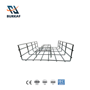 Stainless Steel Wire Cable <strong>Tray</strong> Mesh Basket Type Cable <strong>Tray</strong> For Office Building Cable Management - Product Image 1
