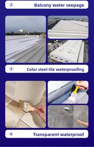 Peinture d'étanchéité liquide en polyuréthane, revêtement anti-fissures haute élasticité pour la <span class=keywords><strong>réparation</strong></span> des fuites de toits, de terrasses et de murs, durable - Product Image 5