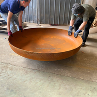 Brasero de jardin extérieur en acier Corten, foyer à bois