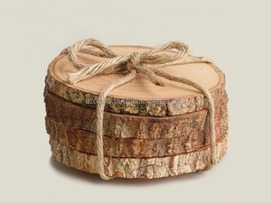 Classic 4-Piece Eco-Friendly Natural Mango Wood Coaster <b>Set</b> <b>Square</b> Stone Paper Design Placemat Pad for Home Kitchen Restaurant - Product Image 4