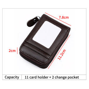 Faible <span class=keywords><strong>tarif</strong></span> Asie du Sud-Est Made # AZB153 Grande Capacité Rifd En Cuir Titulaire De La <span class=keywords><strong>Carte</strong></span> Bancaire Portefeuille <span class=keywords><strong>Carte</strong></span> Bourse Multi <span class=keywords><strong>Carte</strong></span> D'identité Portefeuille Bourse - Product Image 2