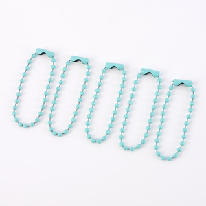 Chaîne DIY Guka Candy Color, perles rondes de 10 cm, porte-clés mousqueton, chaîne en métal légère - Product Image 4