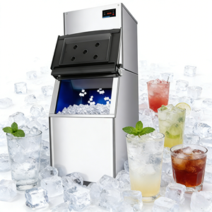 Machine à glaçons portable avec distributeur d'eau |   Machine à glaçons de comptoir commerciale pour le bureau et les appareils ménagers - Product Image 1