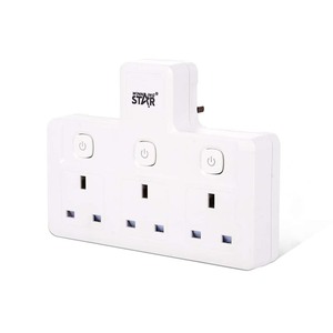 Winning Star 3 Way <b>Extension</b> Socket 240V British Standard With Independent Switch Flame Retardant Shell - Product Image 5