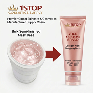 Masque Facial Gel de <span class=keywords><strong>Concombre</strong></span> et d'Aloe Vera, Masque de Nuit Réparateur Éclaircissant, Masque Visage en Gelée à l'Aloe Vera, Vente de Formule IP - Product Image 1