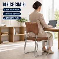 Chaise de bureau de direction à dossier haut pivotante pour salle de réunion, salle de conseil