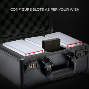 Étui de rangement pour cartes en aluminium de qualité supérieure avec intérieur en mousse pour cartes gradées compatible avec GMA BGS SGC CSG - Product Image 4