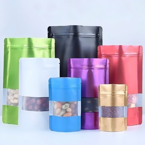Bolsas de Plástico Impresas a Color para Envasado de Alimentos, con Cierre Hermético y Ventana Transparente - Product Image 1