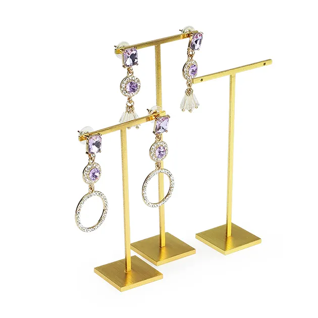 WYP jewelry display stands for earrings T bar Metal earring display stand jewelry display earring holder