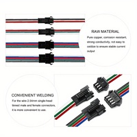 Kustom kabel Jst Xh 1.0 2.0 2.54mm Pitch 2 3 4 5 6 7 8 9 10 Pin konektor Pria Wanita Zh ph Xh Molex Jst tali pengaman
