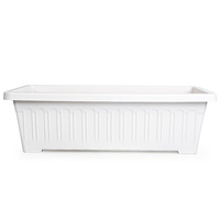 Grand pot de fleurs circulaire en PP durable pour la maison, avec trou de drainage auto-arrosant, pour jardin, légumes, herbes, fraises