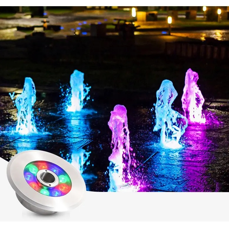 DMX512 fontana piscina giardino acqua luce esterna IP68 luce subacquea