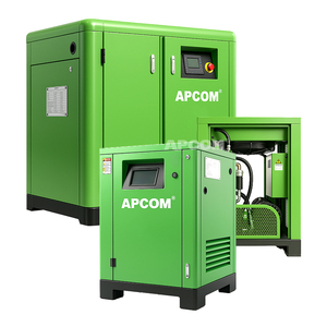 เครื่องอัดอากาศแบบสกรูไร้น้ำมัน 7.5kW-30kW 8บาร์ 10บาร์ 20HP 30HP 40HP สำหรับโรงงานอุตสาหกรรม ตลาดอเมริกา เยอรมนี - Product Image 1