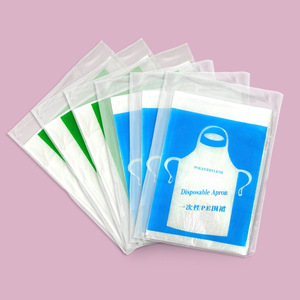 Disposable Pe Apron Adult Size Transparent For Kitchen Restaurant Catering Home Use Art Studio - Product Image 1