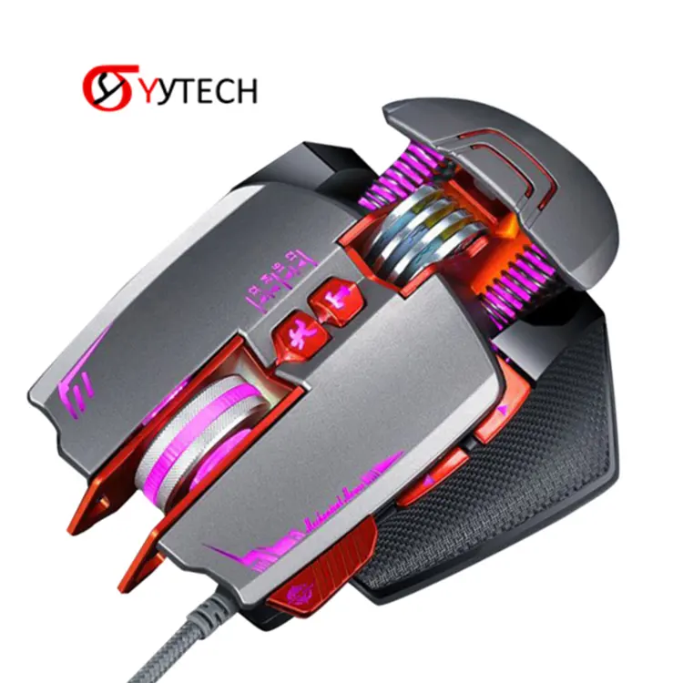 SYYTECH New Wired Game Mouse E-sports Mechanical Macro Definition 8D optical backlit Gaming Mouse Computer Accessories