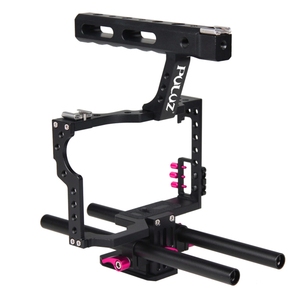 Stabilisateur de poignée de cage de caméra PULUZ pour <span class=keywords><strong>Sony</strong></span> A7 A7S <span class=keywords><strong>A7R</strong></span>, A7 II A7 <span class=keywords><strong>III</strong></span> <span class=keywords><strong>A7R</strong></span> IV, A6000 A6500, A6300 pour DMC-GH4 Lumix - Product Image 2