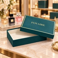 Coffret cadeau de parfum personnalisé FOVAIRE, boîte rigide avec couvercle et base pour collection de plusieurs flacons de parfum