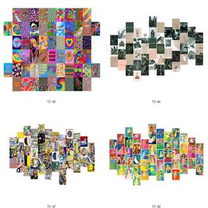 Kit de <span class=keywords><strong>Collage</strong></span> murale esthétique de haute qualité, ensemble de 50 pièces pour Art des murs en noir et blanc - Product Image 5