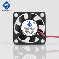 Ventilateur axial sans balais 3010 DC 5V 12V 24V ultra-mince 8000 tr/min à double roulement à billes pour refroidissement de processeur d'ordinateur