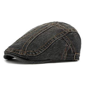 Casquette en coton <span class=keywords><strong>Peaky</strong></span> <span class=keywords><strong>Blinders</strong></span> pour hommes et femmes, chapeau béret, style britannique occidental, chapeau de peintre, casquette Ivy, casquettes en jean d'hiver pour <span class=keywords><strong>femme</strong></span> - Product Image 2