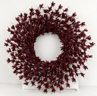 Offre Spéciale : Décoration Murale Florale Artificielle Moderne Faite à la Main en Plastique de Haute Qualité, Petites Fleurs Colorées pour Porte, Décoration Intérieure Printanière