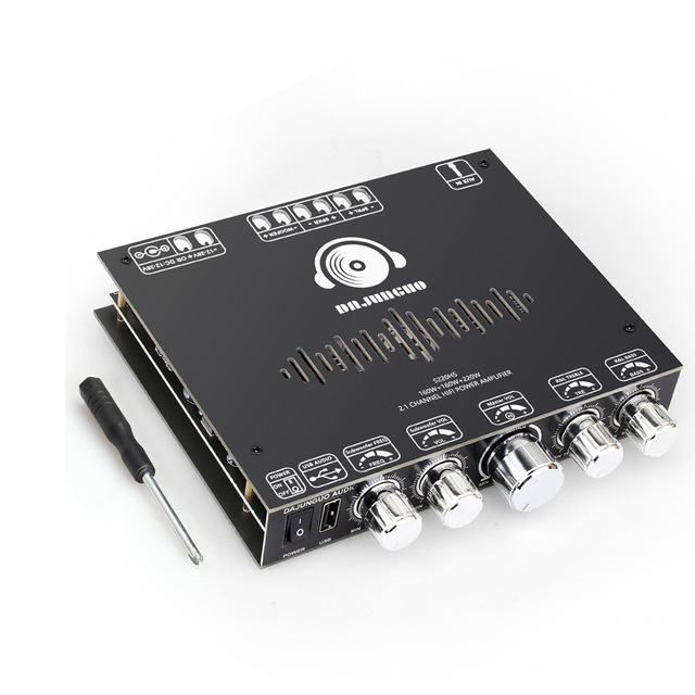 S220HS 2.1 Channel Blue Tooth Power Amplifier Board TPA7498E Chip 160W 2+220W 12V-38V Audio Power Amplifier Module