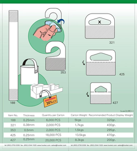 Mini Colgadores Adhesivos Transparentes con Orificios Redondos para Empaquetado de Productos Pequeños - Product Image 4