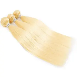 Großhandel 613 Nagel haut ausgerichtetes jungfräuliches Haar, russische blonde Jungfrau brasilia nische 100% Haar verkäufer blonde menschliche Haar bündel