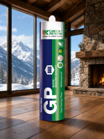 Mastic silicone GP 668, type acétique, à prise rapide, transparent, pour sanitaires, joints de porte de douche et fissures de verre
