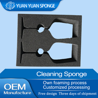 Boîte cadeau personnalisée à prix raisonnable, insert en mousse, emballage en mousse de polyuréthane biodégradable, éponge protectrice noire Yuan Yuan B5-01