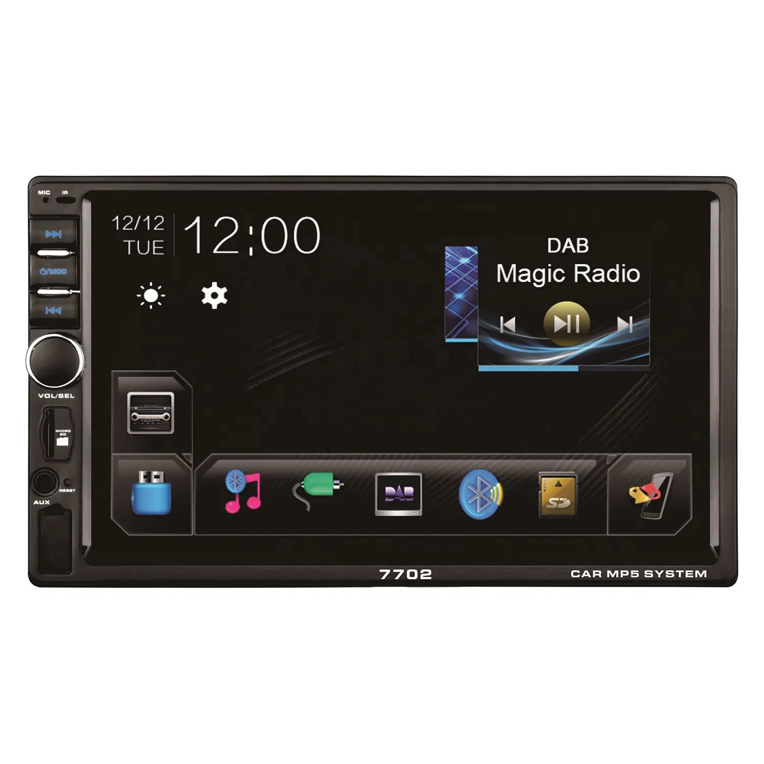 Offre Spéciale 7 pouces 2DIN lecteur MP5 de voiture Radio FM Bluetooth avec lecture vidéo Connexion USB Format multimédia Garantie 1 an