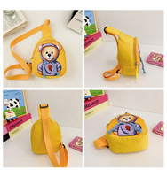 Bolso Bandolera Infantil con Logotipo Personalizado, Versión Coreana, Dibujos Animados, para Niños y Niñas, Estilo Casual