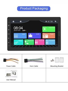 Henmall-Reproductor de audio multimedia MP5 para coche, de 10 pulgadas Radio Estéreo, 1 Din, FM, Carplay, <span class=keywords><strong>Android</strong></span>, pantalla táctil automática, un solo Din - Product Image 4