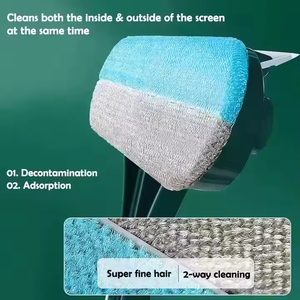 3 em 1 Tela Ferramenta Janela Home Ferramenta De Limpeza De Vidro Sem Desmontagem Edifício arranha-céus Limpando Long Handle Ferramentas de dupla face - Product Image 4