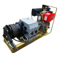 Fournisseur chinois Boîte de tirage antivol essence/diesel de 3 tonnes avec câble en acier rétractable Fil de treuil