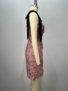 Nuova moda con volant abiti aderenti senza schienale abito da sera da sera donne celebrità ballo sopra le ginocchia abiti Vestidos Cortos - Product Image 5