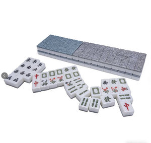 Mahjong Acrílico con Patrón de Mármol, Mini Mahjong Portátil para Viajes, para Juegos de Casino, Calidad Profesional, 4 Piezas, Venta Caliente de Fábrica - Product Image 5