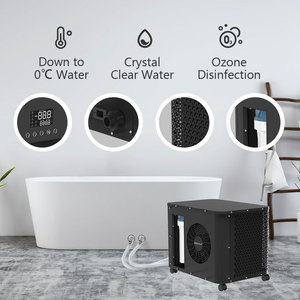ICEGALAX Customized Modern Design Acrylic Cold Plunge Bathtub 1HP Smart WIFI Chiller Freestanding Hot Cold Bathtub - Product Image 2
