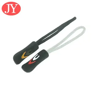 Jiayang Small Size 65mm Custom Logo Zipper Pull Personalized Zip Pull Print 3D Logo Zipper Pulls