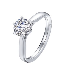 แหวนเพชร1กะรัตชุบทอง18K ของขวัญแต่งงานสไตล์คลาสสิกเครื่องประดับปาร์ตี้ประดับมุกตัดทองและมีดีไซน์ที่หลากหลาย - Product Image 2