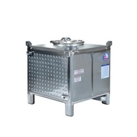 Réservoir IBC en acier inoxydable de qualité alimentaire pour le stockage de liquides