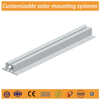 Système de montage sur rail solaire Art Sign pour toit métallique, longueur personnalisée, installation rapide, fabricant OEM pour supports de panneaux solaires