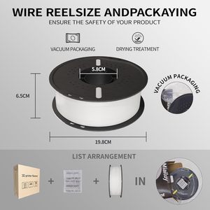 Enovatrix OEM Service 1kg Spool <b>PLA</b>+ 1.75mm Diameter Standard Matte Smooth Extrusion FDM 3D Printing Filament 100+ Colors Vacuum - Product Image 5