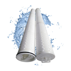 ไส้กรองน้ำแบบจีบ CLANDE ขนาด 60 นิ้ว 20 ไมครอน ไหลแรงสูง ได้รับการรับรองมาตรฐาน ISO 9001:2008 ผลผลิต 1000 ลิตร/ชั่วโมง คุณภาพสูง - Product Image 1