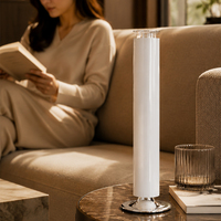 Nouvel Arrivage Diffuseur d'Huiles Essentielles de Luxe Sans Fil en Métal Écologique avec Contrôle par Application Intelligente, Éclairage LED et Conception Sans Eau