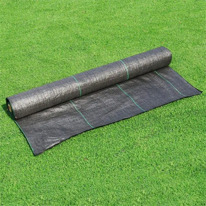 Heavy Duty Pp Weed Control Landscape Fabric Woven Ground Cover Membrane Barrier Clothing Clothes Mat Small White With Holes