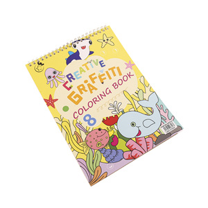<span class=keywords><strong>Libro</strong></span> de Colorear en Espiral Premium para Niños, <span class=keywords><strong>Libro</strong></span> de Dibujo de Dibujos Animados para la Escuela, Viajes y Creación Artística - Product Image 1