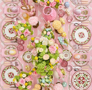 Juego de <span class=keywords><strong>Vajilla</strong></span> de Cerámica con Diseño Floral Rojo, Platos de Porcelana con Borde Festoneado, Tazas de Estilo Vintage, <span class=keywords><strong>Vajilla</strong></span> de Porcelana China, Platos para Cocina - Product Image 4